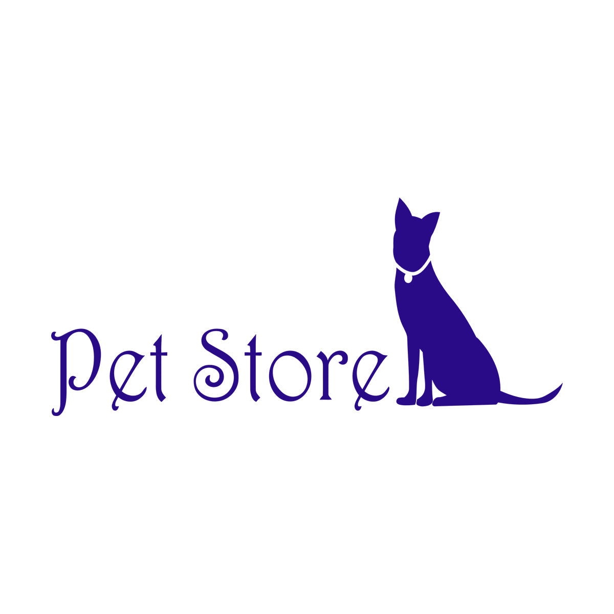Lettering Stickers Pet Store Logo Home Animals Self Adhesive