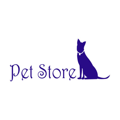 Lettering Stickers Pet Store Logo Home Animals Self Adhesive
