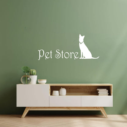 Lettering Stickers Pet Store Logo Home Animals Self Adhesive