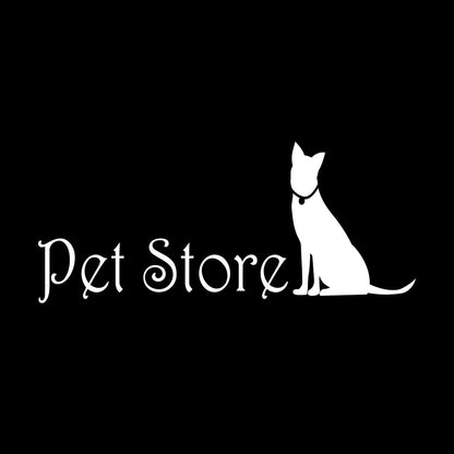 Lettering Stickers Pet Store Logo Home Animals Self Adhesive