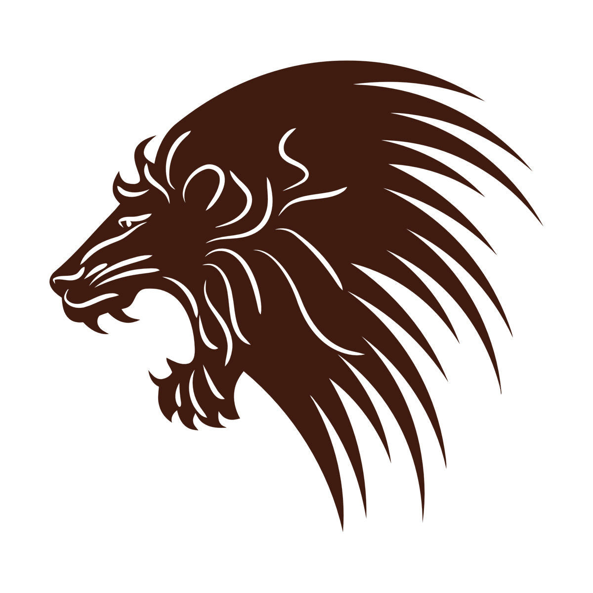 Wall Decals Paster Paper Wild Animals Lion Head Predator Do Not Damage The Wall Surface