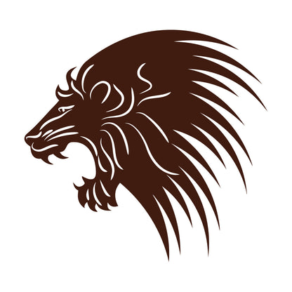 Wall Decals Paster Paper Wild Animals Lion Head Predator Do Not Damage The Wall Surface