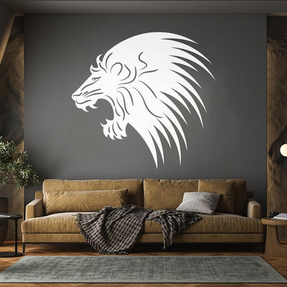 Wall Decals Paster Paper Wild Animals Lion Head Predator Do Not Damage The Wall Surface