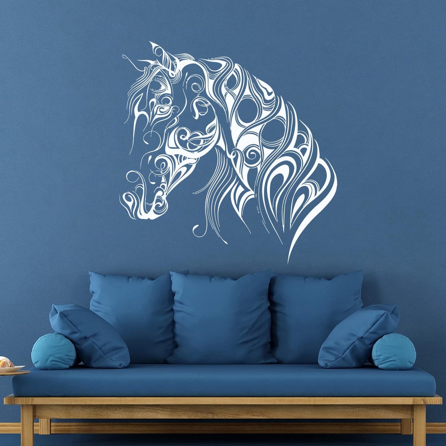Engraving Decals Pattern Horse Head Animal Racehorse Mane Art Mural Painting