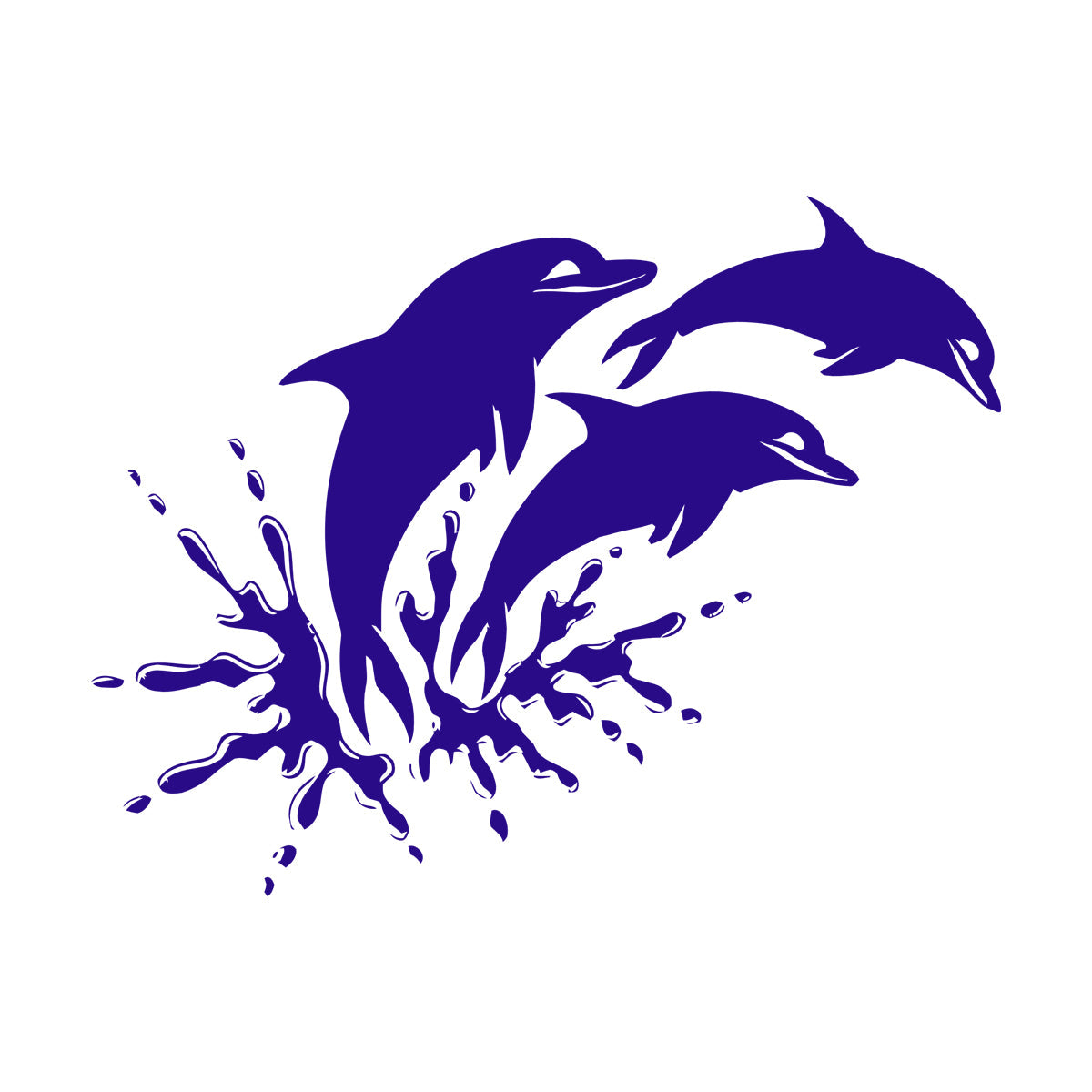 Wall Stickers Paster Paper Window Graphics And Dolphins Marine Animals Ocean Waterproof