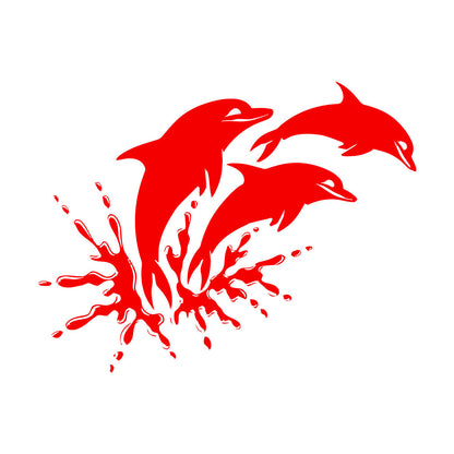 Wall Stickers Paster Paper Window Graphics And Dolphins Marine Animals Ocean Waterproof