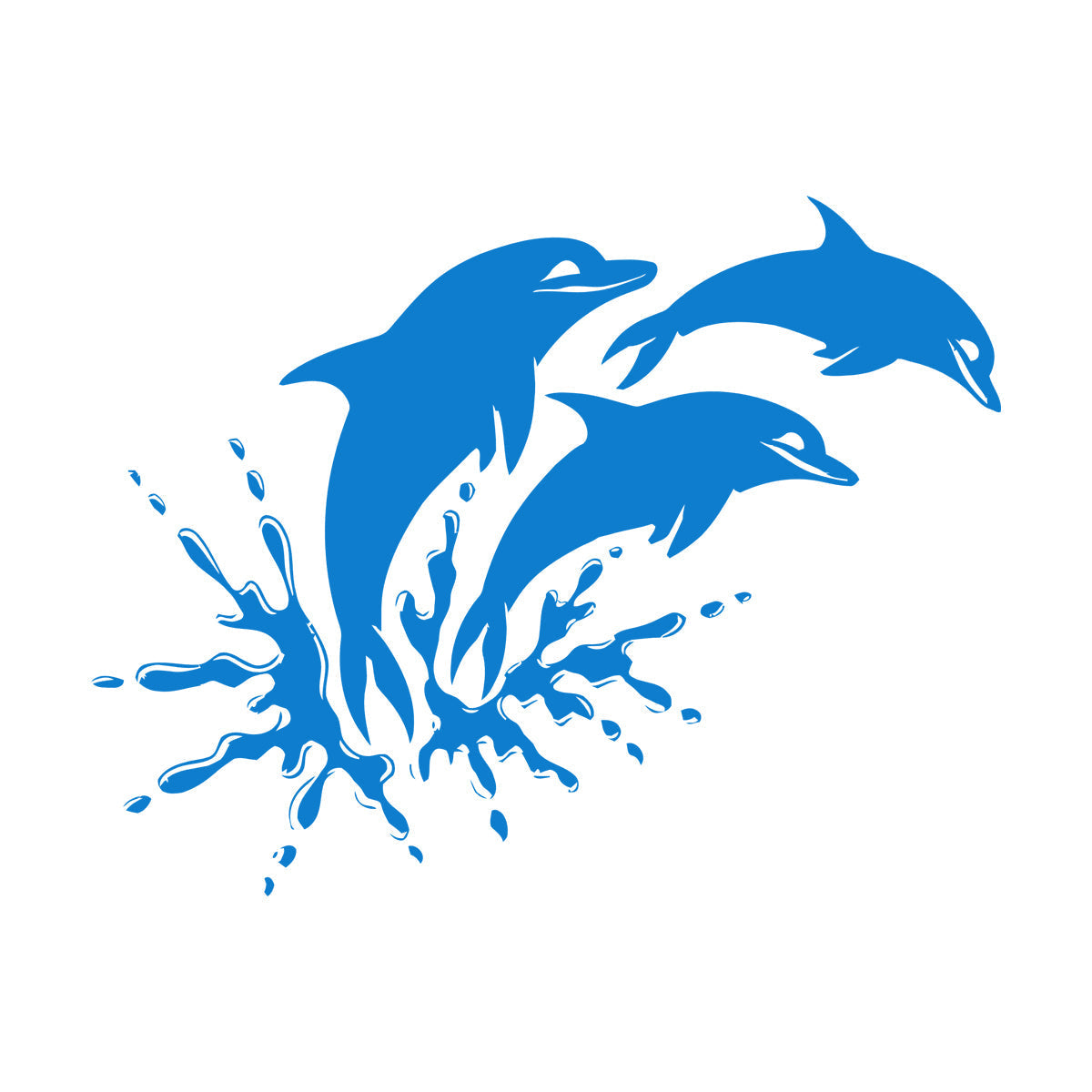 Wall Stickers Paster Paper Window Graphics And Dolphins Marine Animals Ocean Waterproof