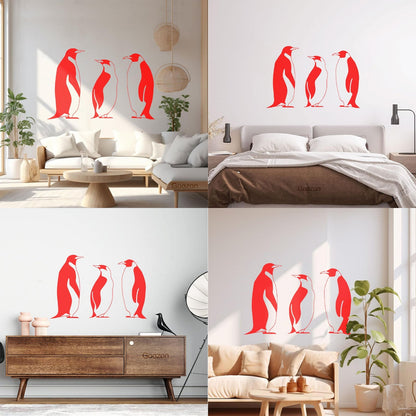 Wall Vinyl Sticker Decor And Penguin Winter Animal Great It Won'T Fall Off