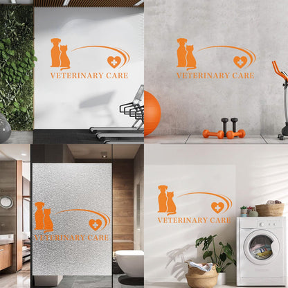 Fine Carving Stickers Business And Vetirenary Care Hospitals Pets Animals Personalized Customization