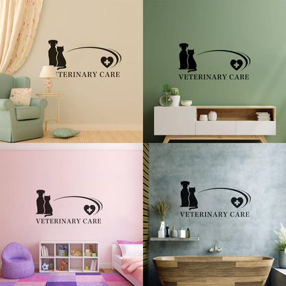 Fine Carving Stickers Business And Vetirenary Care Hospitals Pets Animals Personalized Customization