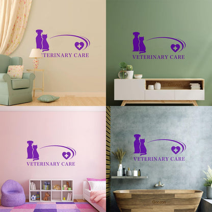 Fine Carving Stickers Business And Vetirenary Care Hospitals Pets Animals Personalized Customization