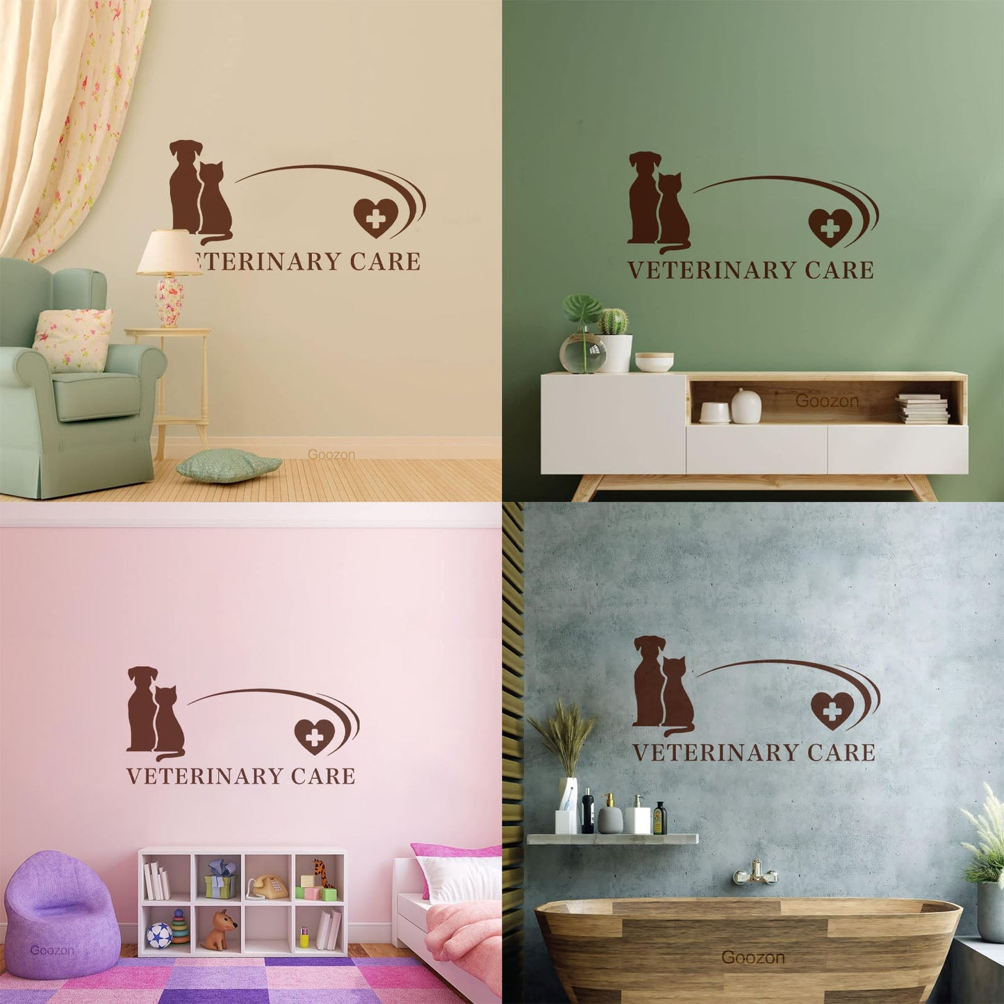 Fine Carving Stickers Business And Vetirenary Care Hospitals Pets Animals Personalized Customization