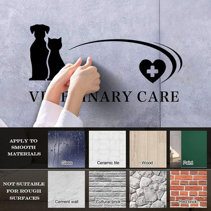 Fine Carving Stickers Business And Vetirenary Care Hospitals Pets Animals Personalized Customization
