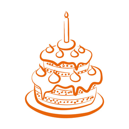 Vinyl Wall Decals Cake Kitchen Pie Confectionery Bakery Bakehouse Do Not Damage The Wall Surface