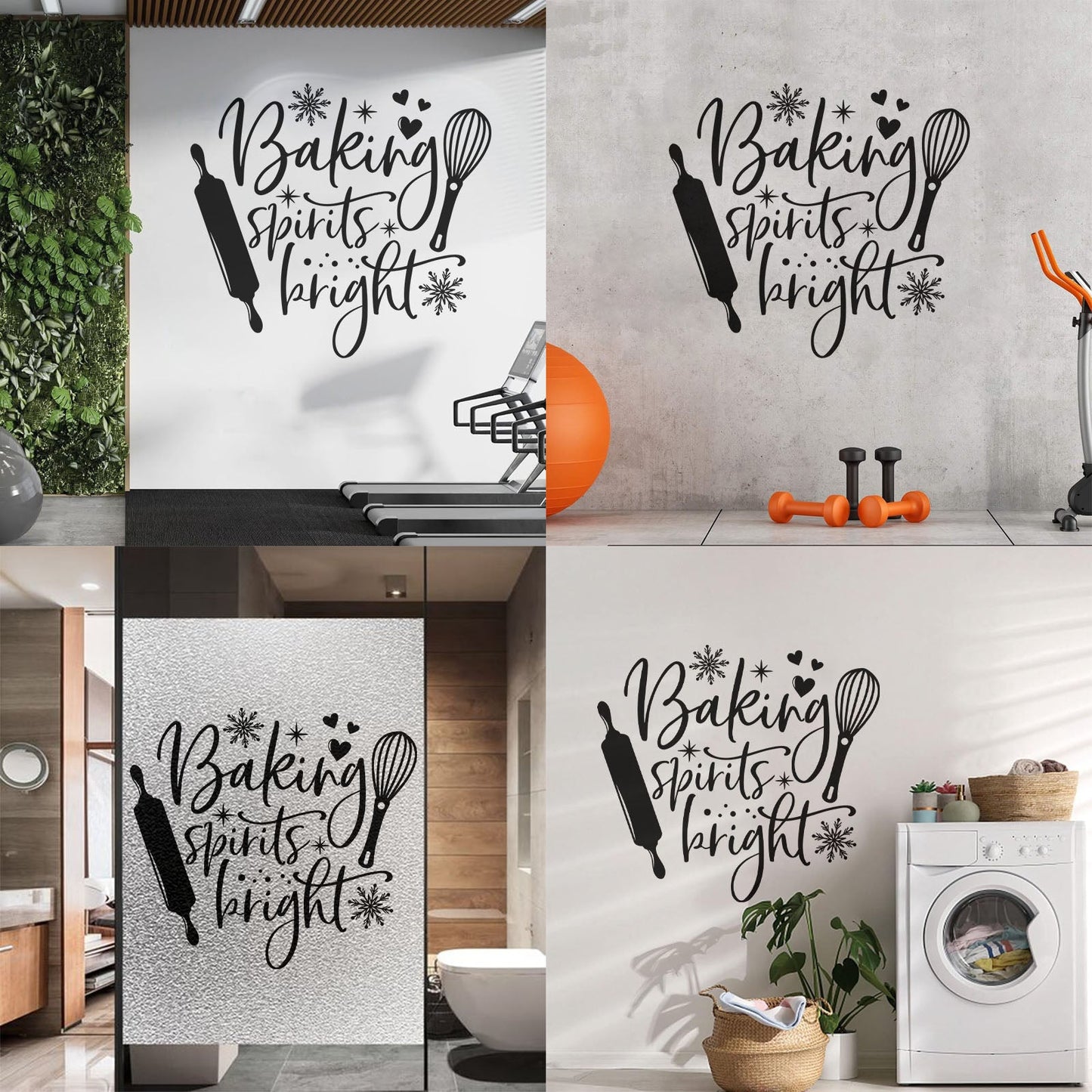 Vinyl Art Sticker Bakehouse Shop Bakery Baking Kitchen Phrase Personalized Customization