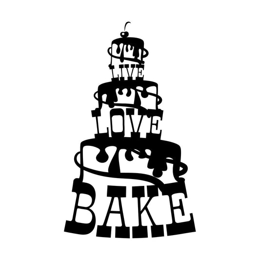 Wall Decals Paster Paper Bakery Bakehouse Quote Logo Cake Window Decals