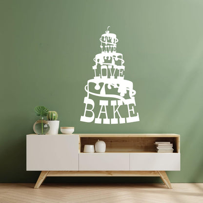 Wall Decals Paster Paper Bakery Bakehouse Quote Logo Cake Window Decals