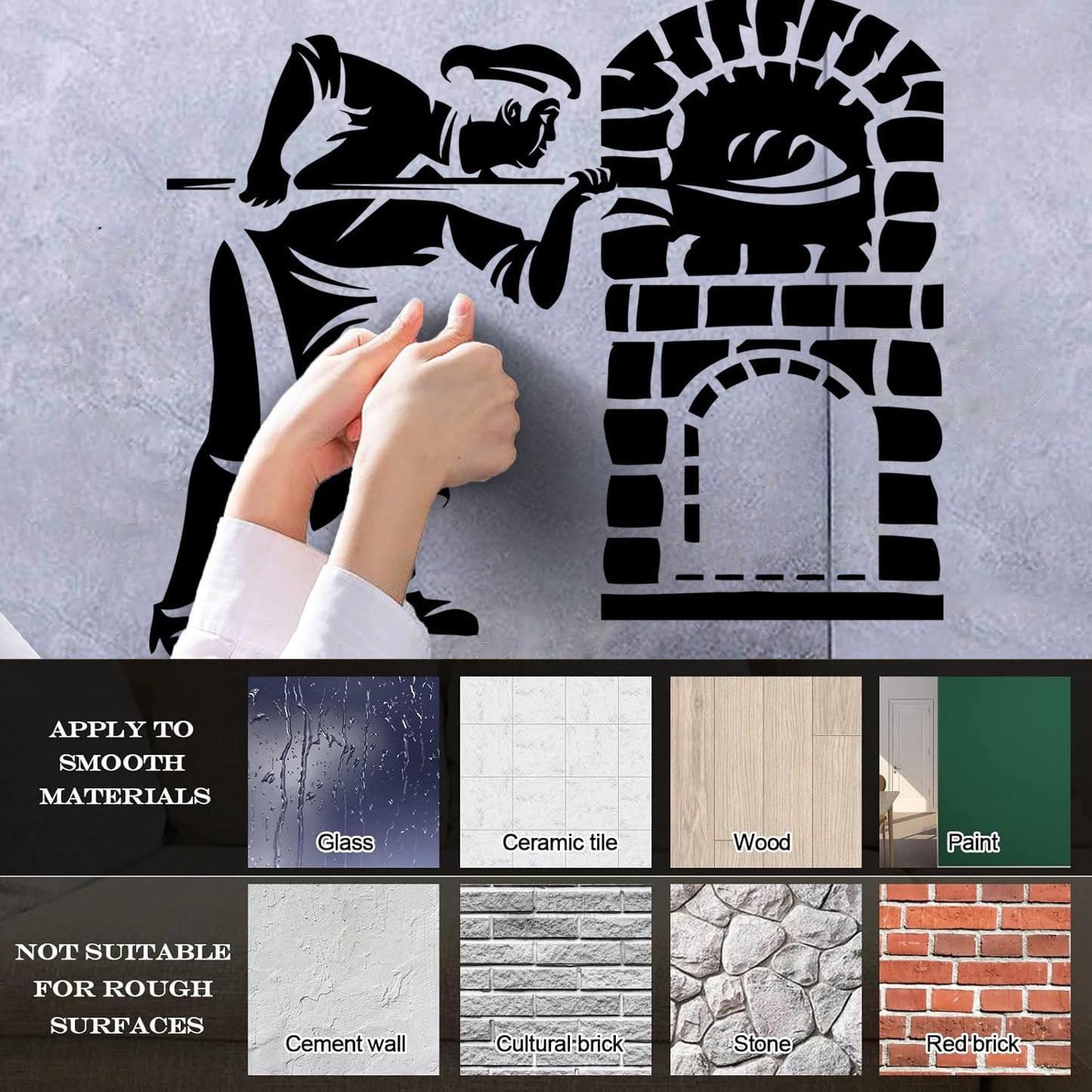 Vinyl Wall Stickers Bakery Bakeshop Kitchen Bakehouse Oven Glass Stickers