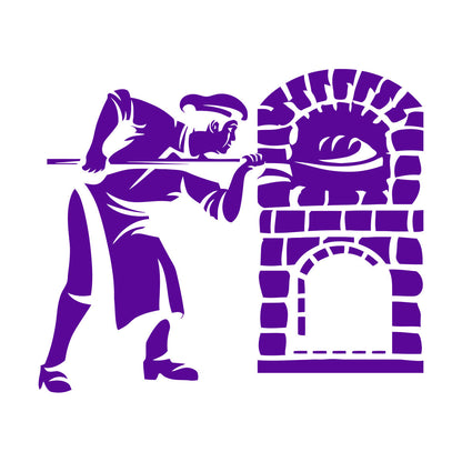 Vinyl Wall Stickers Bakery Bakeshop Kitchen Bakehouse Oven Glass Stickers