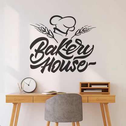 Vinyl Art Sticker Bakery Oven Baking House Products Kitchen Multiple Size Options