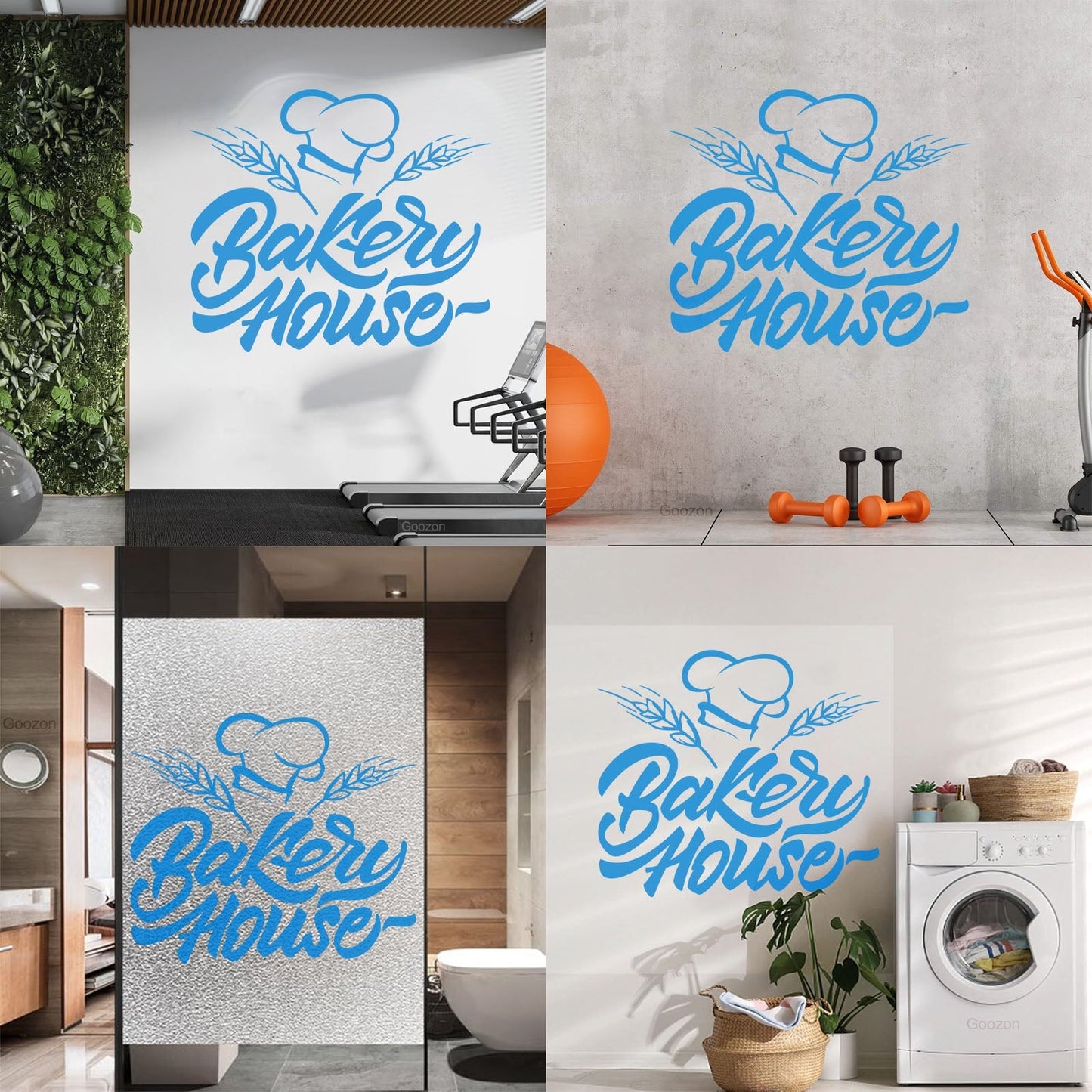 Vinyl Art Sticker Bakery Oven Baking House Products Kitchen Multiple Size Options