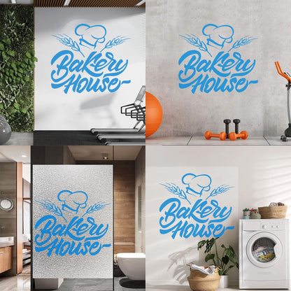 Vinyl Art Sticker Bakery Oven Baking House Products Kitchen Multiple Size Options
