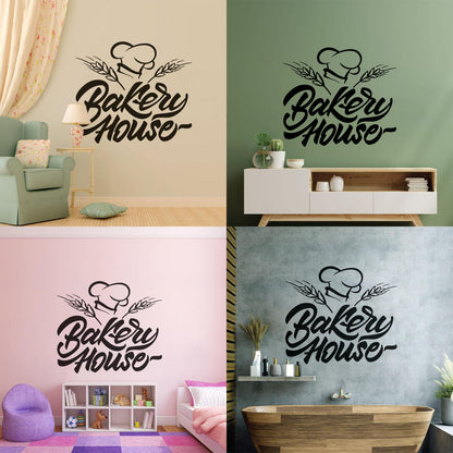 Vinyl Art Sticker Bakery Oven Baking House Products Kitchen Multiple Size Options