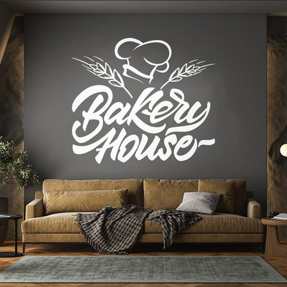 Vinyl Art Sticker Bakery Oven Baking House Products Kitchen Multiple Size Options