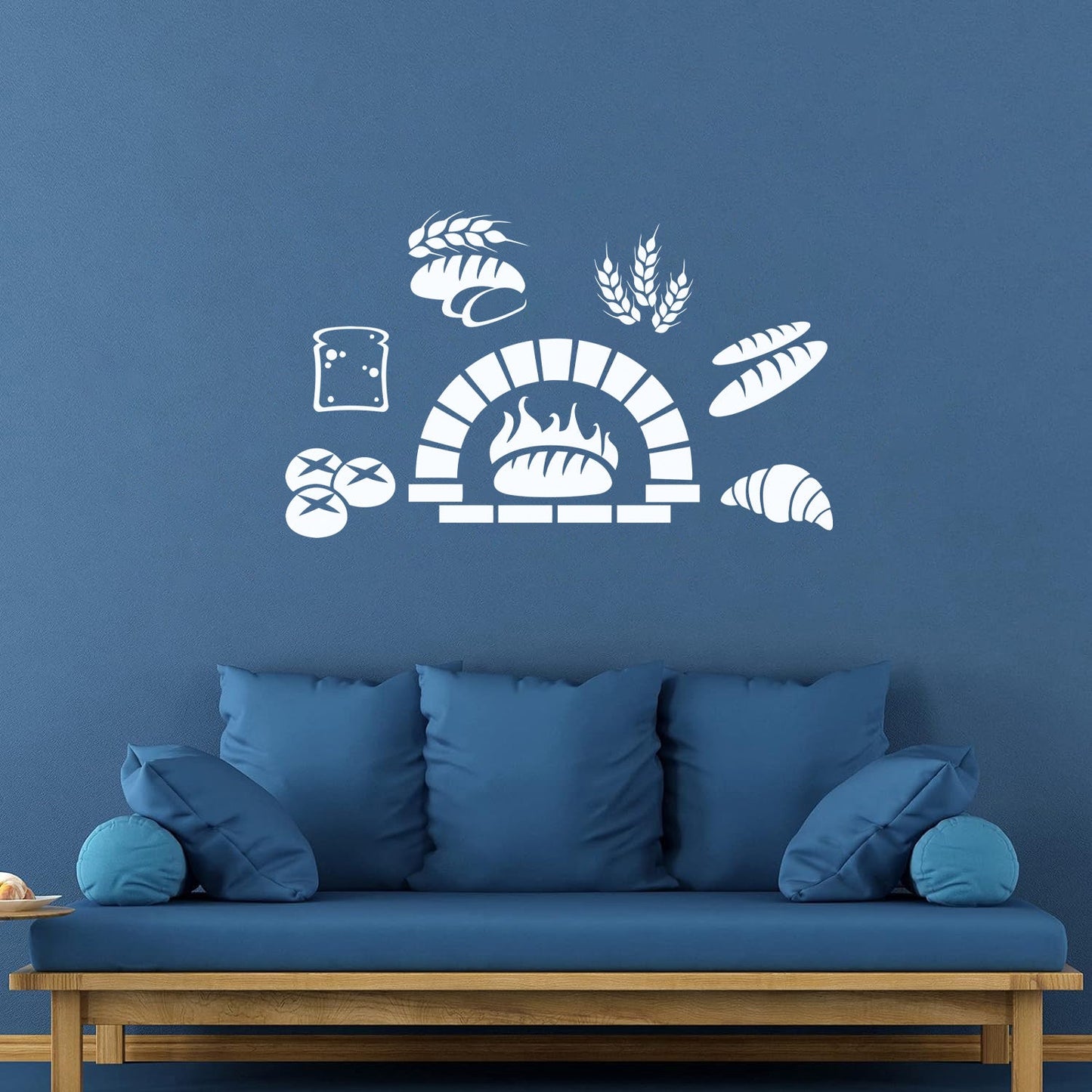 Engraving Stickers Bakery Oven House Fresh Bread Kitchen Waterproof