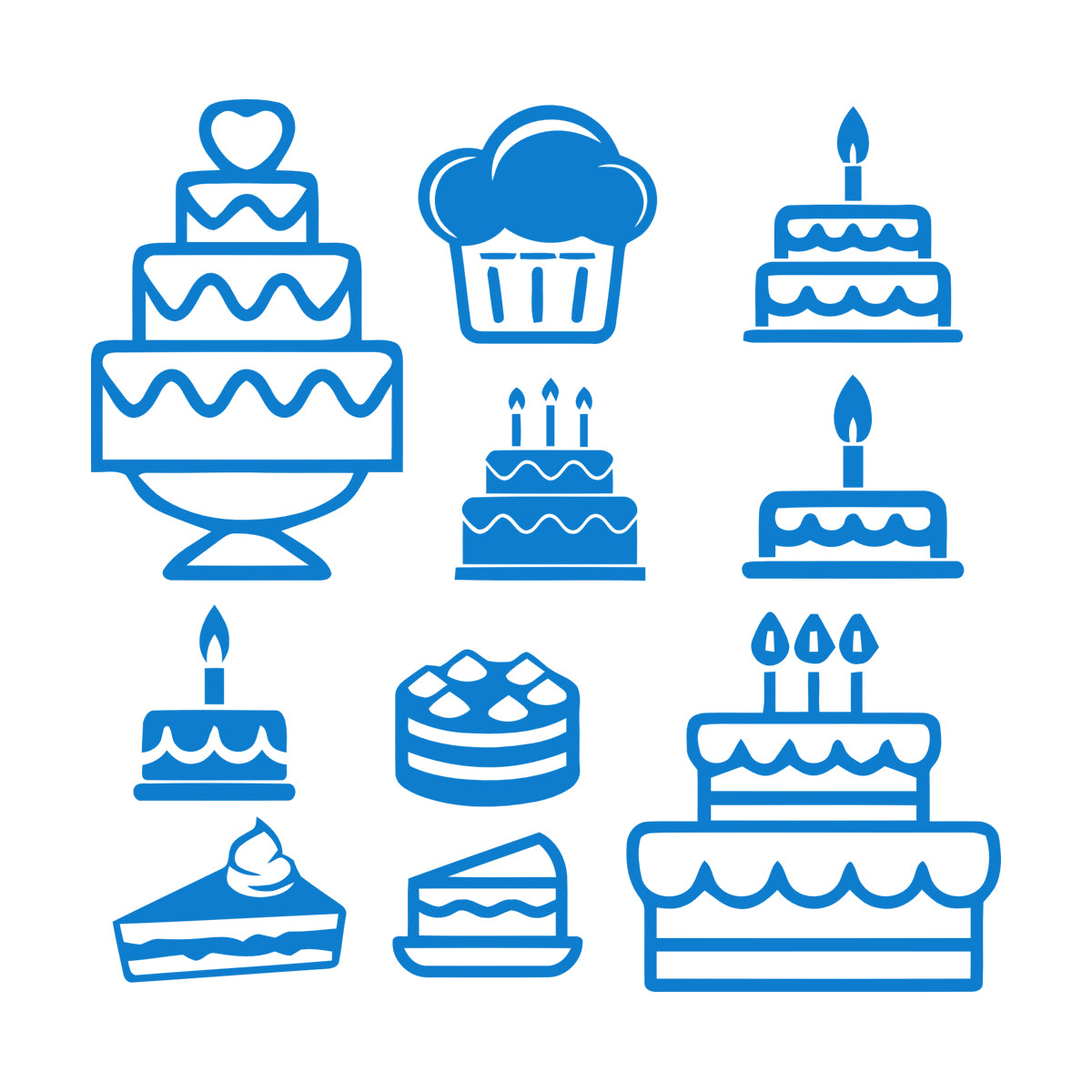 Vinyl Wall Stickers Bakery Shop Cake Kitchen Dessert Pastry Sweets Wall Beautification