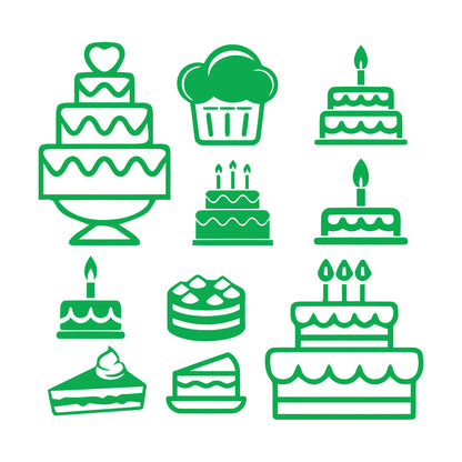 Vinyl Wall Stickers Bakery Shop Cake Kitchen Dessert Pastry Sweets Wall Beautification