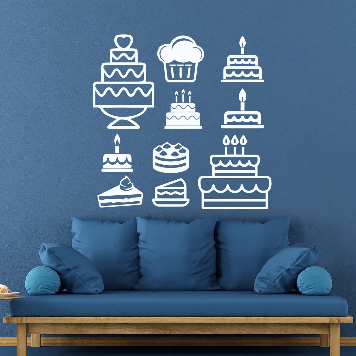 Vinyl Wall Stickers Bakery Shop Cake Kitchen Dessert Pastry Sweets Wall Beautification