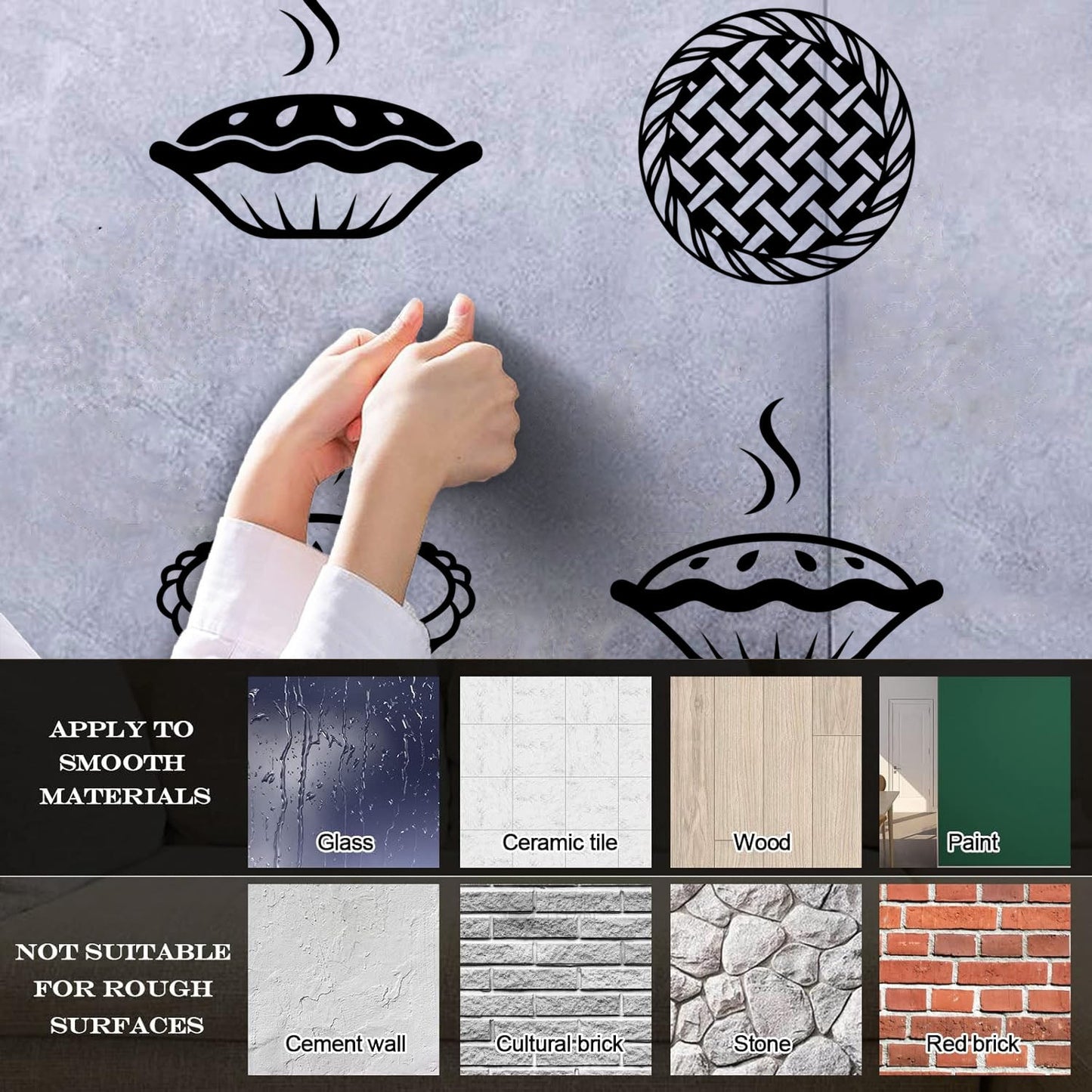 Wall Decals Bakery Shop Cake Kitchen Pie Baking House Cafe Car Body Decoration