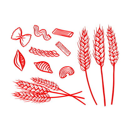 Vinyl Wall Decals Bakery Shop Ears Wheat Grain Kitchen Window Decals