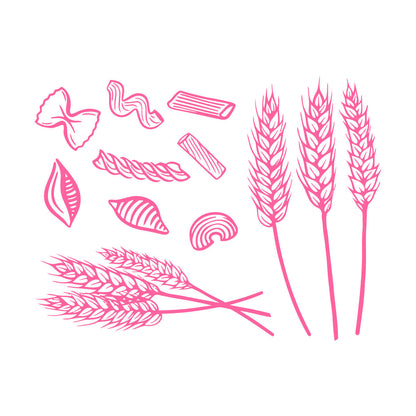 Vinyl Wall Decals Bakery Shop Ears Wheat Grain Kitchen Window Decals