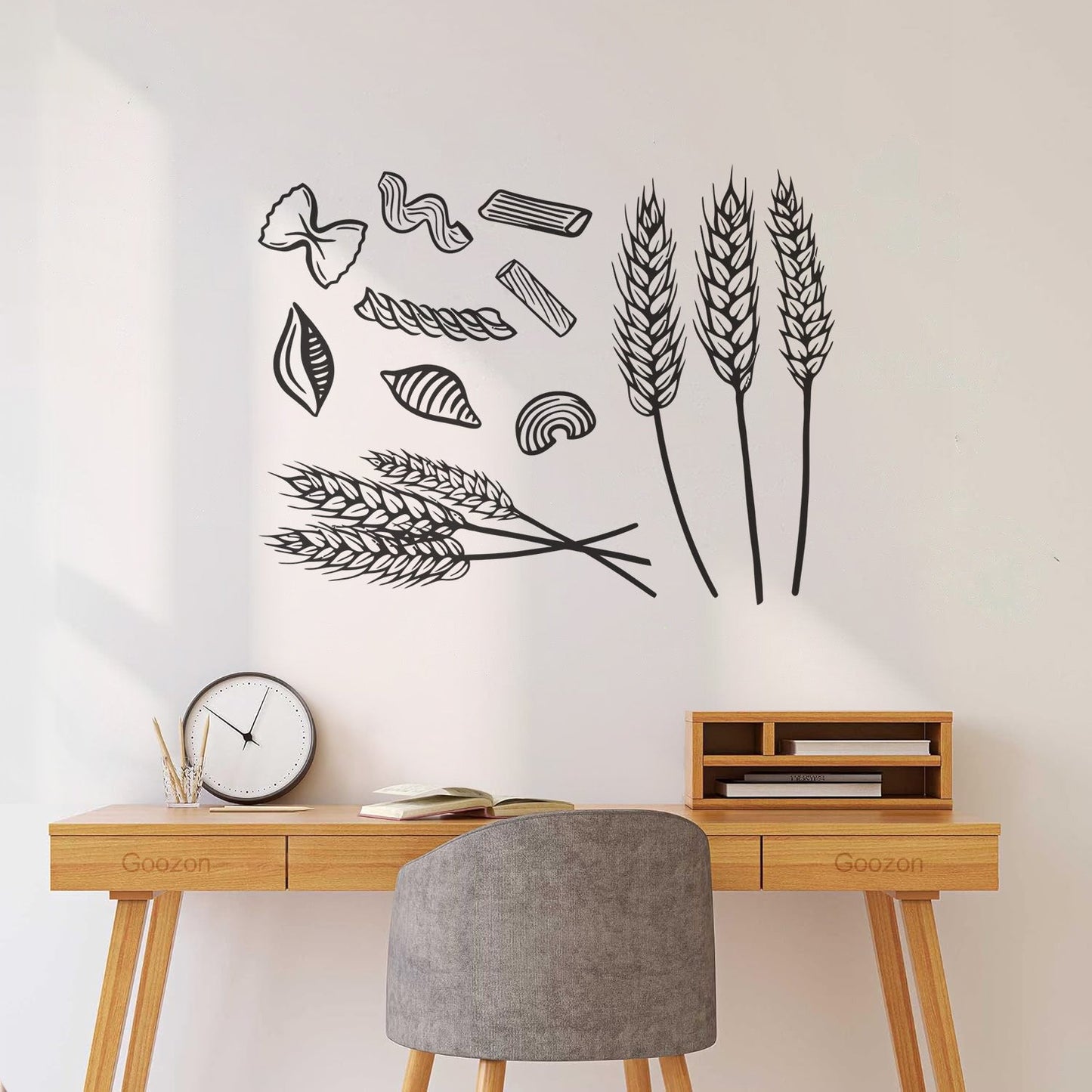Vinyl Wall Decals Bakery Shop Ears Wheat Grain Kitchen Window Decals