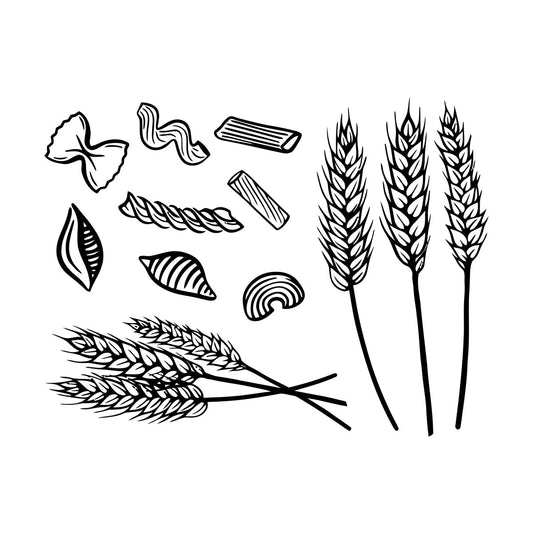 Vinyl Wall Decals Bakery Shop Ears Wheat Grain Kitchen Window Decals
