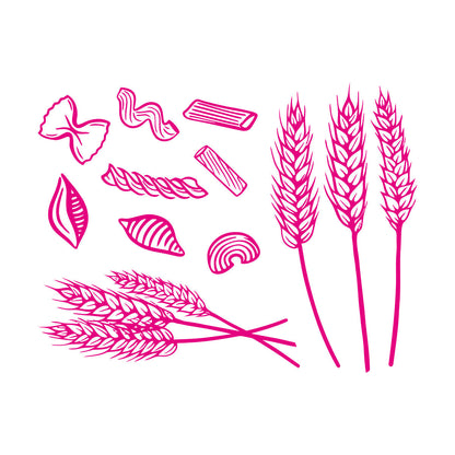 Vinyl Wall Decals Bakery Shop Ears Wheat Grain Kitchen Window Decals