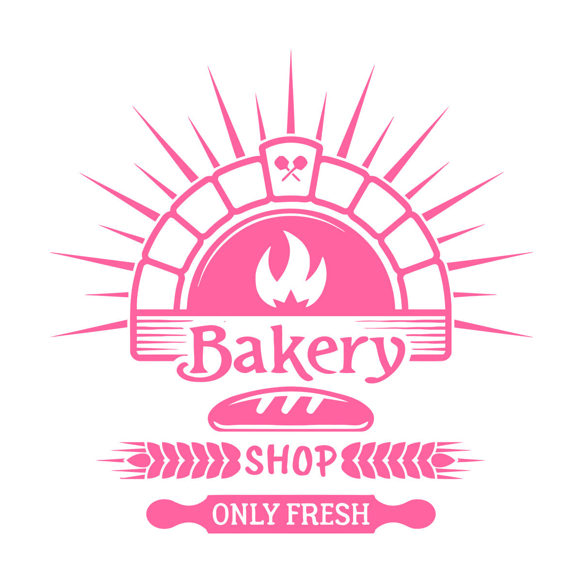 Wall Stickers Bakery Store Bakehouse Bread Baking Products Kitchen Do Not Damage The Wall Surface