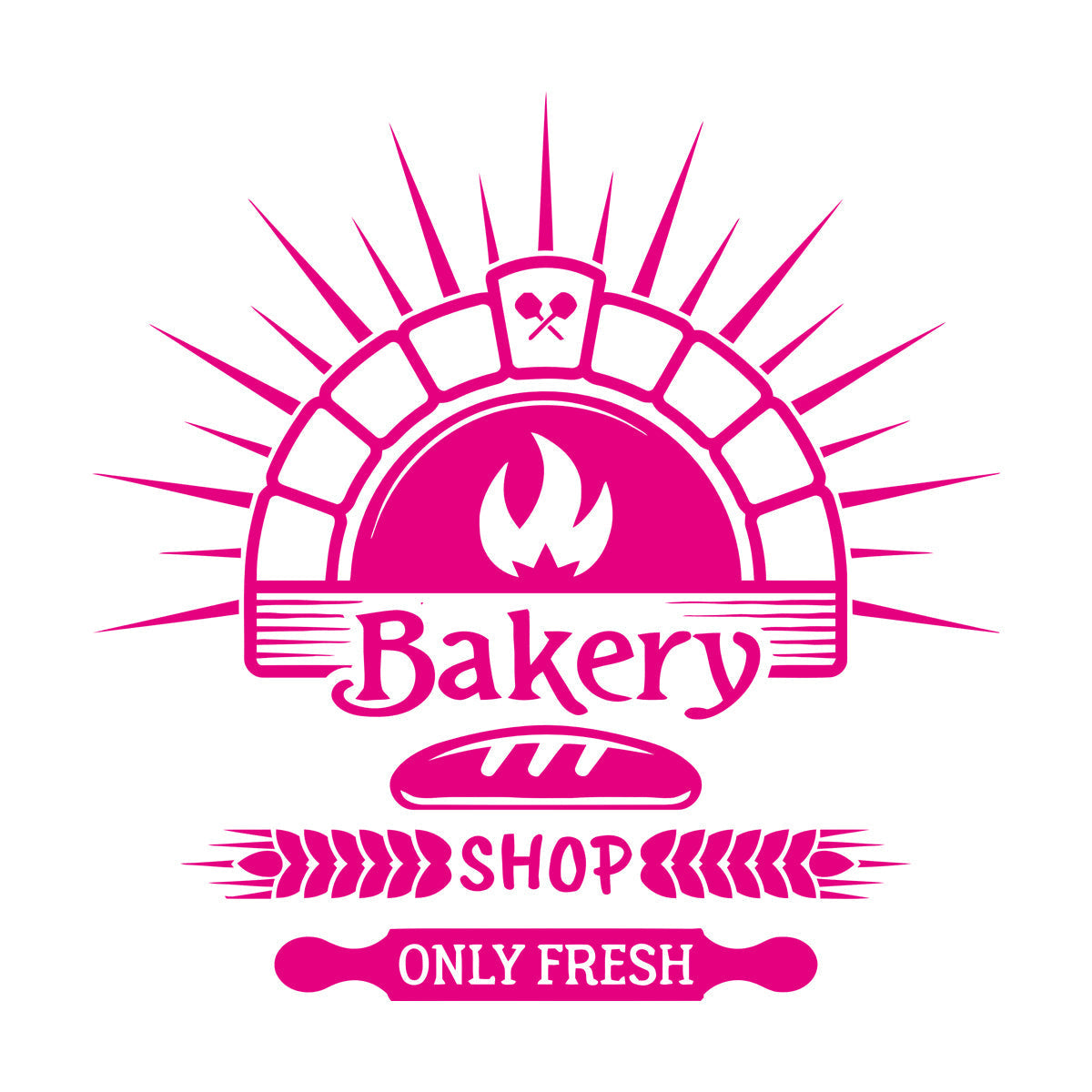 Wall Stickers Bakery Store Bakehouse Bread Baking Products Kitchen Do Not Damage The Wall Surface