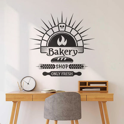 Wall Stickers Bakery Store Bakehouse Bread Baking Products Kitchen Do Not Damage The Wall Surface