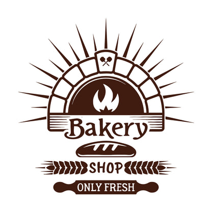 Wall Stickers Bakery Store Bakehouse Bread Baking Products Kitchen Do Not Damage The Wall Surface