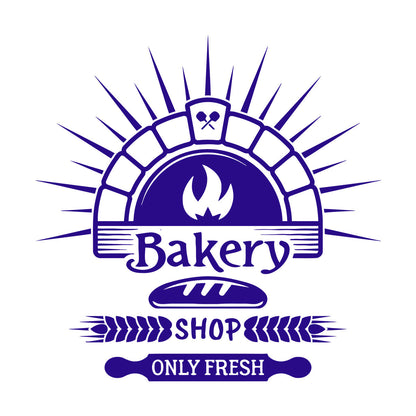 Wall Stickers Bakery Store Bakehouse Bread Baking Products Kitchen Do Not Damage The Wall Surface
