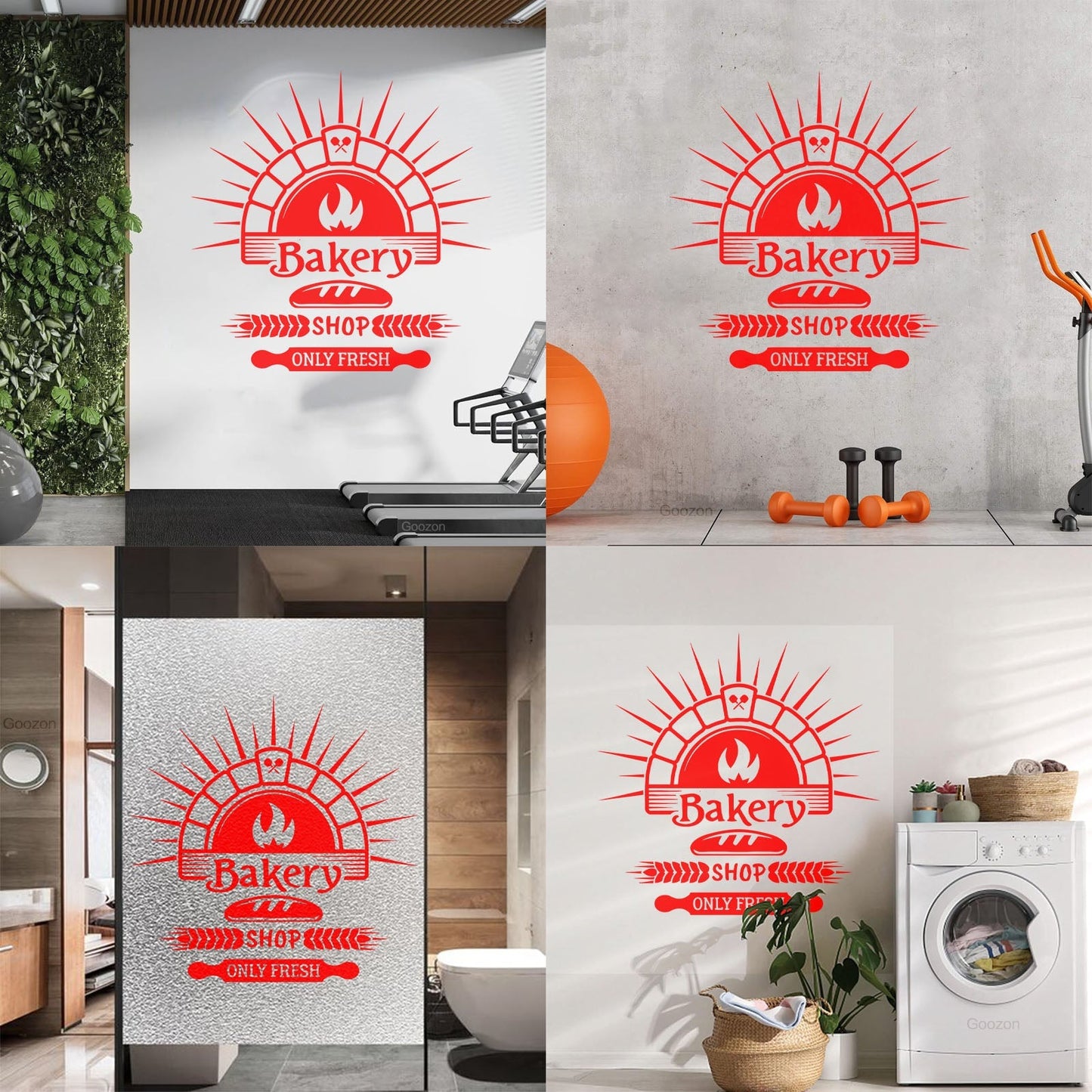 Wall Stickers Bakery Store Bakehouse Bread Baking Products Kitchen Do Not Damage The Wall Surface