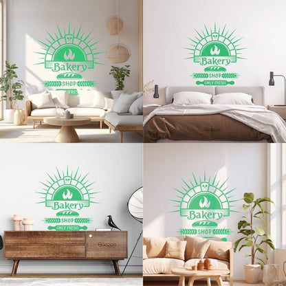 Wall Stickers Bakery Store Bakehouse Bread Baking Products Kitchen Do Not Damage The Wall Surface