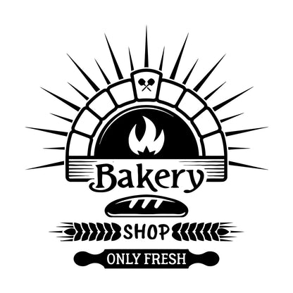 Wall Stickers Bakery Store Bakehouse Bread Baking Products Kitchen Do Not Damage The Wall Surface