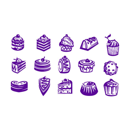Fine Carving Decals Bakery Store Candy Cake Sweet Kitchen Cafe Multi Color Selection