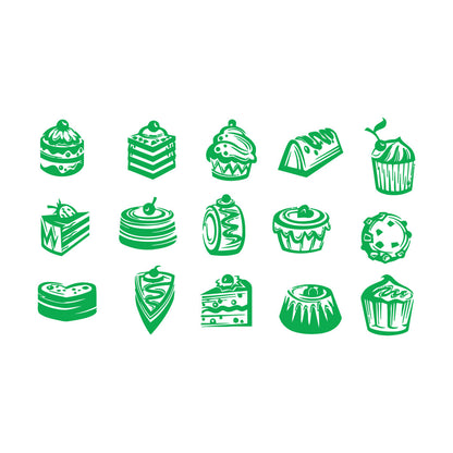 Fine Carving Decals Bakery Store Candy Cake Sweet Kitchen Cafe Multi Color Selection
