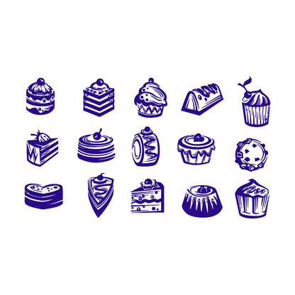 Fine Carving Decals Bakery Store Candy Cake Sweet Kitchen Cafe Multi Color Selection