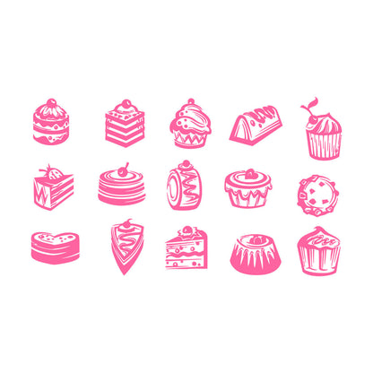 Fine Carving Decals Bakery Store Candy Cake Sweet Kitchen Cafe Multi Color Selection